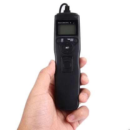 RST-7002 LCD Screen Time Lapse Intervalometer Shutter Release Digital Timer Remote Controller with C8 Cable for CANON 1D/1DS/50D/40D/30D/20D/10D/5D/7D Camera(Black) - Camera Accessories by buy2fix | Online Shopping UK | buy2fix