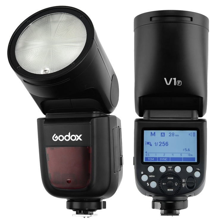 Godox V1F Round Head TTL Flash Speedlite for FUJIFILM(Black) - Camera Accessories by Godox | Online Shopping UK | buy2fix