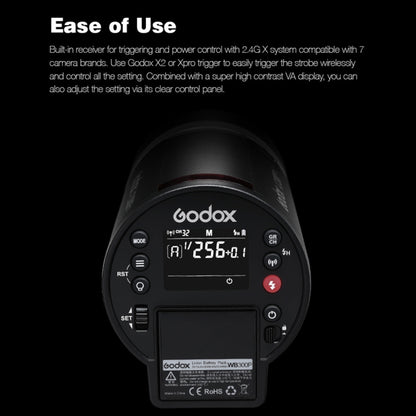 Godox  AD300 Pro 300Ws TTL HSS Pocket Flash Outdoor Speedlite Light &#8203;Kits(UK Plug) - Camera Accessories by Godox | Online Shopping UK | buy2fix