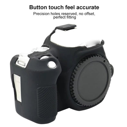 For Canon EOS 250D Soft Silicone Protective Case (Black) - Camera Accessories by buy2fix | Online Shopping UK | buy2fix