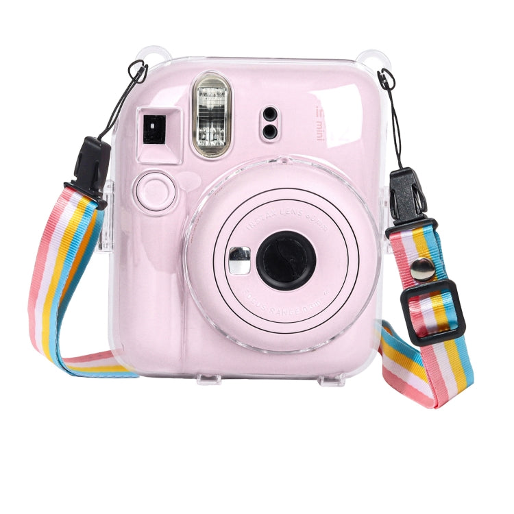 For FUJIFILM Instax mini 12 Crystal Hard Case Camera Bag with Shoulder Strap (Transparent) - Protective Case by buy2fix | Online Shopping UK | buy2fix