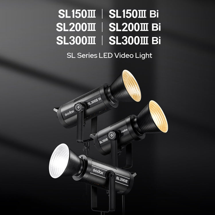 Godox SL200IIIBi 215W Bi-Color 2800K-6500K LED Video Light(US Plug) - Shoe Mount Flashes by Godox | Online Shopping UK | buy2fix