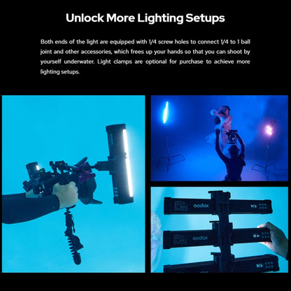 Godox WT60D Waterproof Tube Light  60cm White Light Photo Video Fill Light (EU Plug) -  by Godox | Online Shopping UK | buy2fix