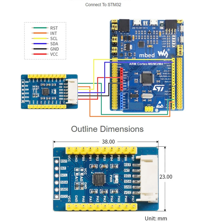 Waveshare AW9523B IO Expansion Board, I2C Interface, Expands 16 I/O Pins - Consumer Electronics by WAVESHARE | Online Shopping UK | buy2fix