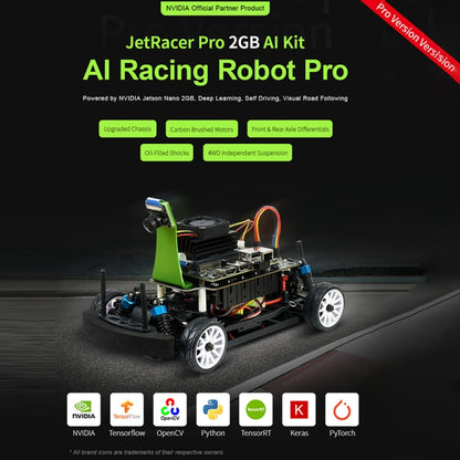 Waveshare JetRacer Pro 2GB AI Kit, High Speed AI Racing Robot Powered by Jetson Nano 2GB, Pro Version, EU Plug - Robotics Accessories by WAVESHARE | Online Shopping UK | buy2fix