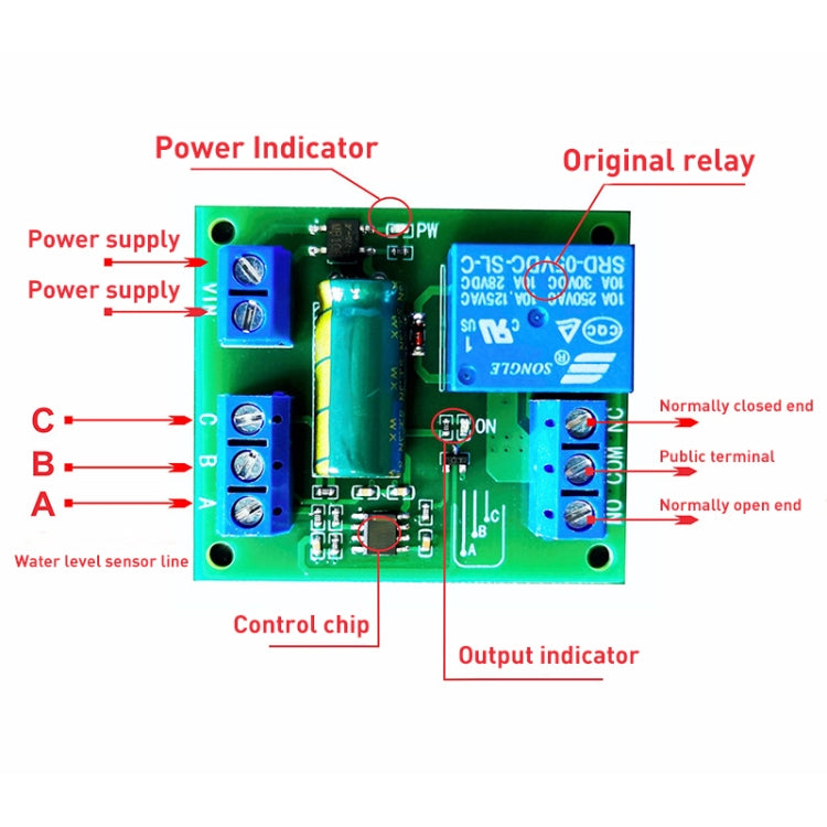 5V Full Auto Water Level Control Switch Module Water Tank Liquid Level Sensor Automatic Pumping Device - Consumer Electronics by buy2fix | Online Shopping UK | buy2fix