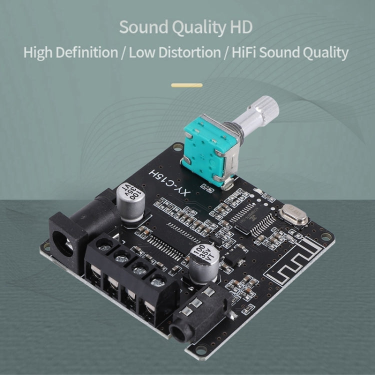 XY-C15H 20W Dual Channel HIFI Bluetooth 5.0 Stereo Digital Audio Power Amplifier Board without Shell - Consumer Electronics by buy2fix | Online Shopping UK | buy2fix