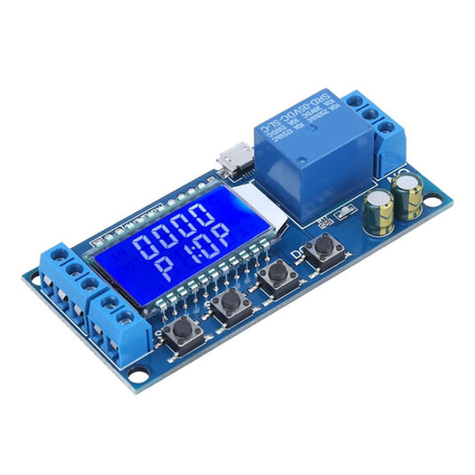 XY-LJ02 6-30V Micro USB Digital LCD Display Time Delay Relay Module Control Timer Switch - Consumer Electronics by buy2fix | Online Shopping UK | buy2fix