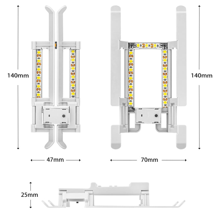 STARTRC 1109190 for DJI Mini 2 / Mavic Mini Foldable Quick Release Anti-collision Landing Gear Height Extender Holder with LED Night Indicator Light(Grey) - DJI & GoPro Accessories by STARTRC | Online Shopping UK | buy2fix