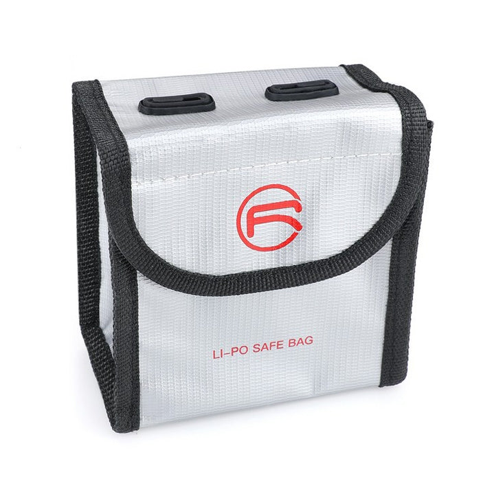 RCSTQ for DJI FPV Combo 2 x Batteries Li-Po Safe Explosion-proof Storage Bag(Silver) - Case & Bags by RCSTQ | Online Shopping UK | buy2fix