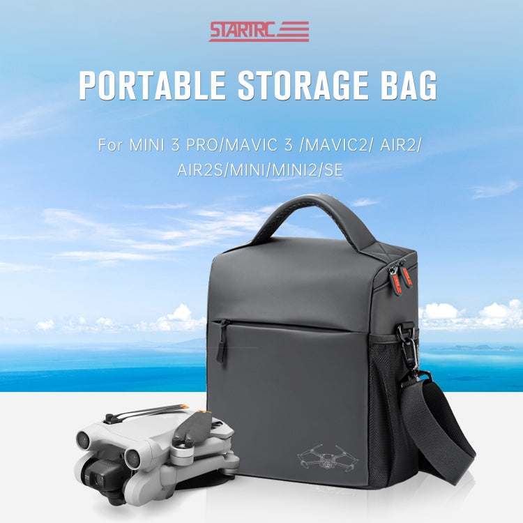 STARTRC Portable Carry Box Single Shoulder Storage Bag for DJI Mini 3 Pro / Air 2S / Mini 2 / Mavic 3 / Air 2 (Black) - DJI & GoPro Accessories by STARTRC | Online Shopping UK | buy2fix