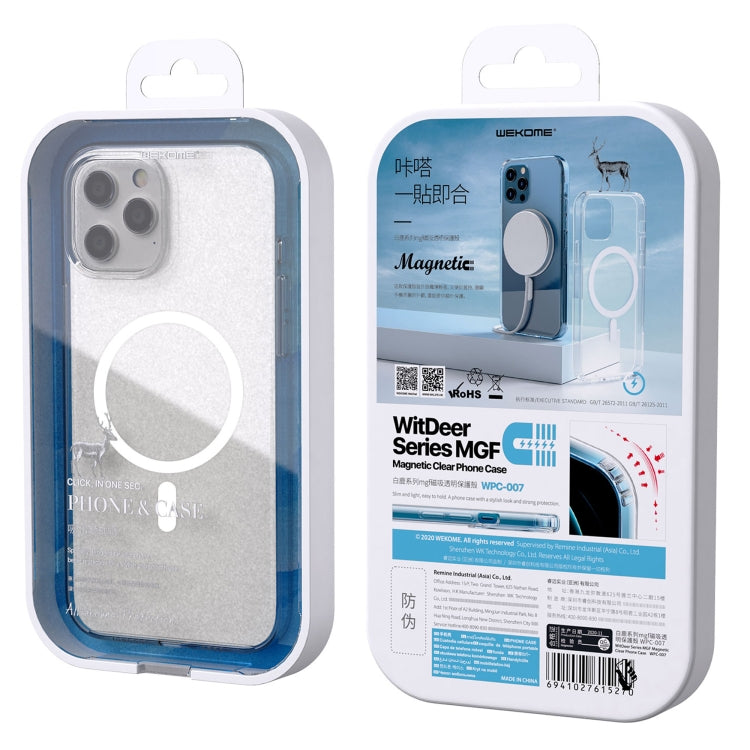 WK WPC-007 iDeal Series Magsafe Case Magnetic Ring All-inclusive Clear TPU Transparent Shockproof Case For iPhone 11 Pro - iPhone 11 Pro Cases by WK | Online Shopping UK | buy2fix