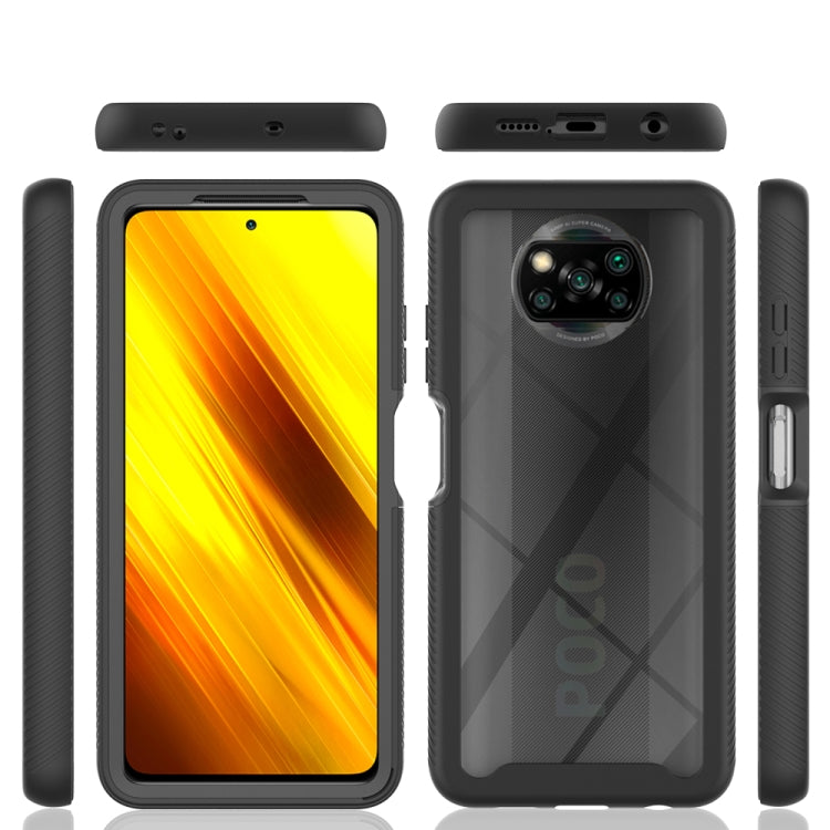 For Xiaomi Poco X3 NFC Starry Sky Solid Color Series Shockproof PC + TPU Protective Case(Black) - Xiaomi Accessories by buy2fix | Online Shopping UK | buy2fix