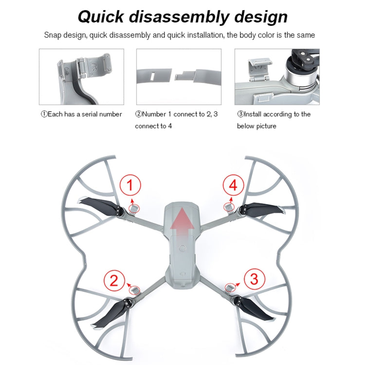 STARTRC 1108363 Drone Propeller Protective Guard Anti-collision Ring for DJI Mavic Air 2(Grey) - DJI & GoPro Accessories by STARTRC | Online Shopping UK | buy2fix