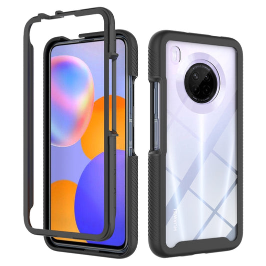 For Huawei Y9a Starry Sky Solid Color Series Shockproof PC + TPU Protective Case(Black) - Mobile Accessories by buy2fix | Online Shopping UK | buy2fix