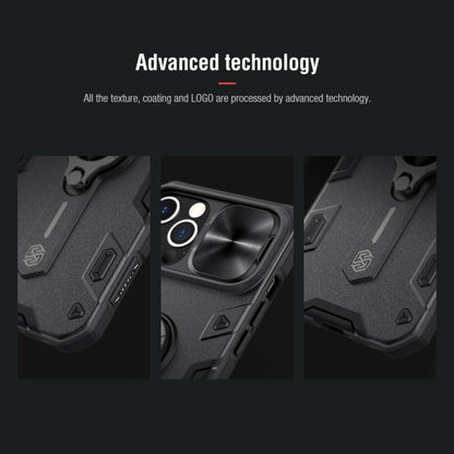 For iPhone 12 Pro Max NILLKIN Shockproof CamShield Armor Protective Case with Invisible Ring Holder(Black) - iPhone 12 / 12 Pro Cases by NILLKIN | Online Shopping UK | buy2fix