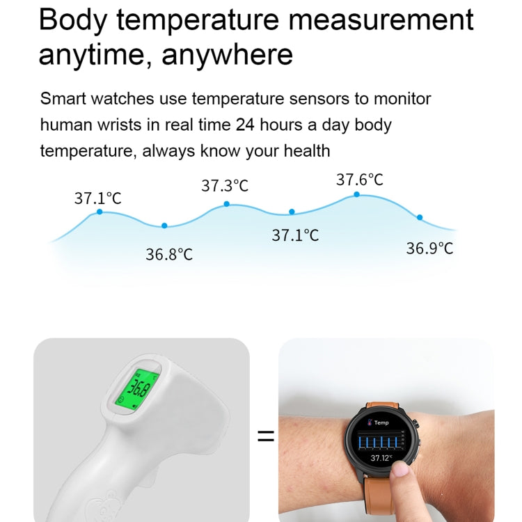 E80 1.3 inch TFT Color Screen IP68 Waterproof Smart Bracelet, Support Blood Oxygen Monitoring / Body Temperature Monitoring / Heart Rate Monitoring, Style:Silicone Strap(Black) - Smart Wear by buy2fix | Online Shopping UK | buy2fix