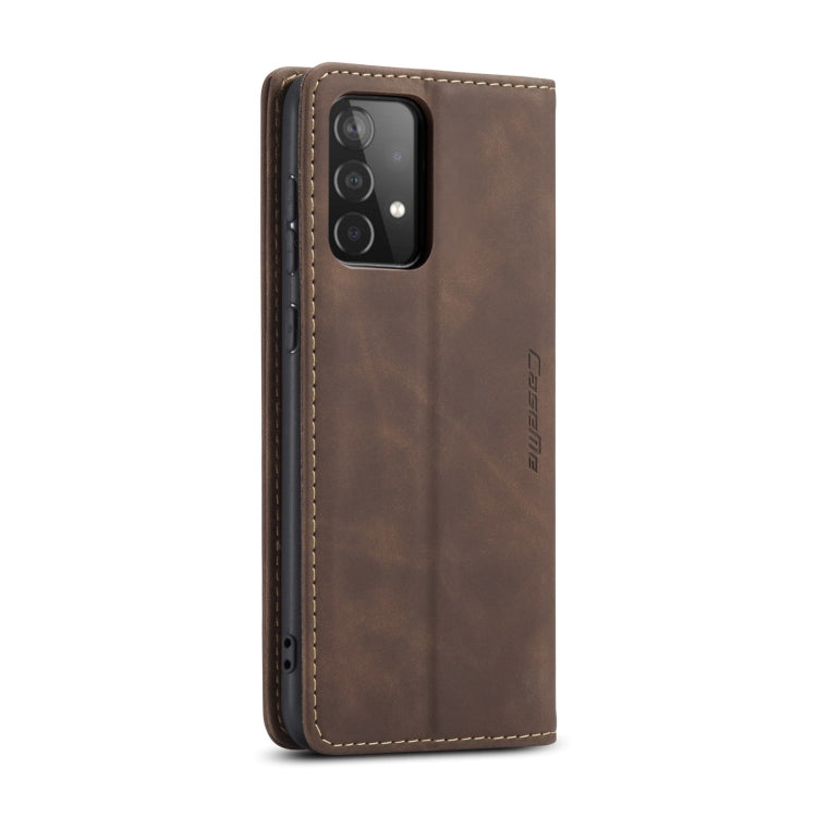 For Samsung Galaxy A52 5G / 4G CaseMe 013 Multifunctional Horizontal Flip Leather Case with Holder & Card Slot & Wallet(Coffee) - Galaxy Phone Cases by CaseMe | Online Shopping UK | buy2fix