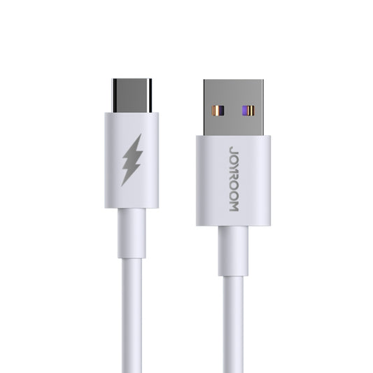 JOYROOM S-1050M7 5A USB to USB-C / Type-C Super Fast Charging Data Cable, Cable Length: 1m(White) - USB-C & Type-C Cable by JOYROOM | Online Shopping UK | buy2fix