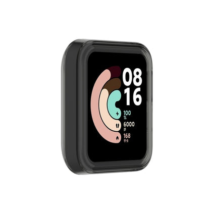 For Xiaomi Mi Watch Lite / Redmi Watch Half Coverage TPU Protective Case(Transparent Black) - Smart Wear by buy2fix | Online Shopping UK | buy2fix