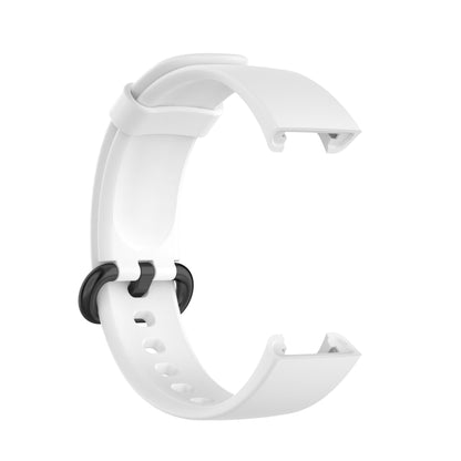 For Xiaomi Mi Watch Lite / Redmi Watch Silicone Watch Band, Size: One Size(White) - Smart Wear by buy2fix | Online Shopping UK | buy2fix