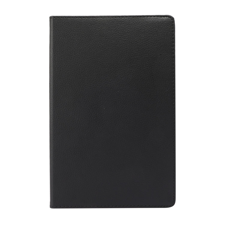 For Lenovo Tab M10 Plus 10.3 360 Degree Rotation Litchi Texture Flip Leather Case with Holder(Black) - Mobile Accessories by buy2fix | Online Shopping UK | buy2fix