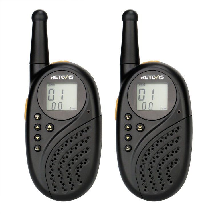 1 Pair RETEVIS RT35 0.5W US Frequency 462.550-467.7125MHz 22CH Handheld Children Walkie Talkie(Black) - Children by RETEVIS | Online Shopping UK | buy2fix