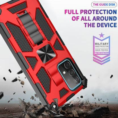 For Samsung Galaxy A32 4G Shockproof TPU + PC Magnetic Protective Case with Holder(Red) - Samsung Accessories by buy2fix | Online Shopping UK | buy2fix