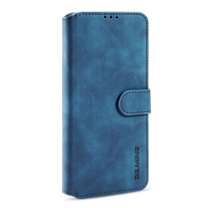 For Xiaomi Redmi Note 9T 5G DG.MING Retro Oil Side Horizontal Flip Leather Case with Holder & Card Slots & Wallet(Blue) - Xiaomi Cases by DG.MING | Online Shopping UK | buy2fix