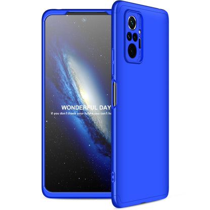 For Xiaomi Redmi Note 10 Pro / Note 10 Pro Max GKK Three Stage Splicing Full Coverage PC Protective Case(Blue) - Xiaomi Accessories by GKK | Online Shopping UK | buy2fix