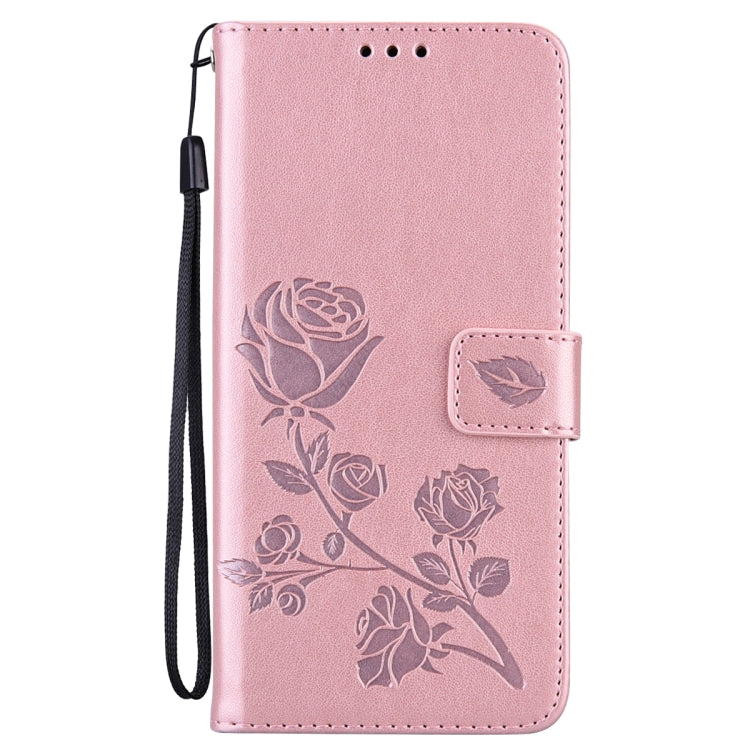 For Samsung Galaxy A32 4G Rose Embossed Horizontal Flip PU Leather Case with Holder & Card Slots & Wallet(Rose Gold) - Samsung Accessories by buy2fix | Online Shopping UK | buy2fix