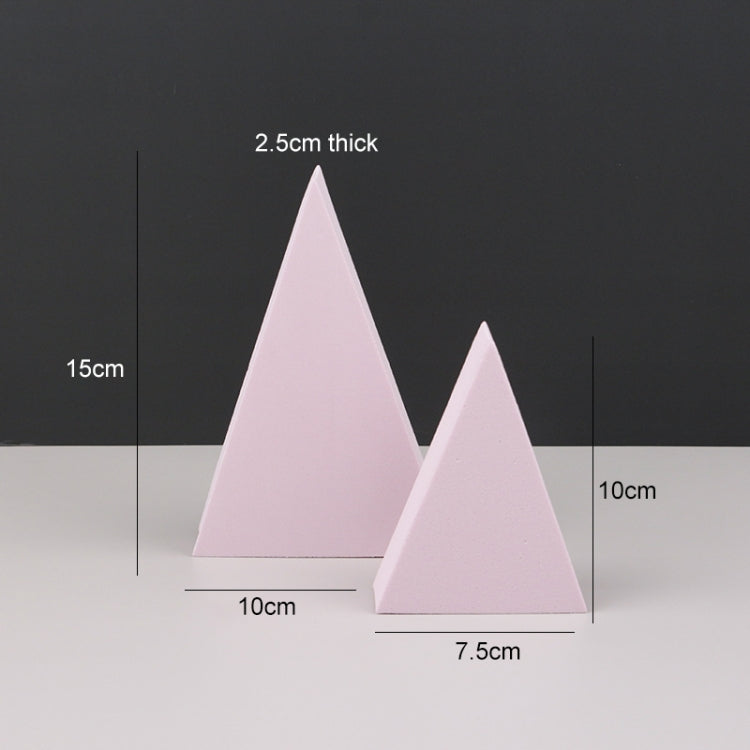 2 x Triangles Combo Kits Geometric Cube Solid Color Photography Photo Background Table Shooting Foam Props (Pink) - Camera Accessories by buy2fix | Online Shopping UK | buy2fix