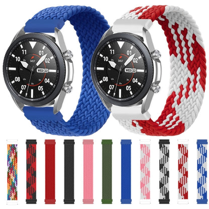 For Garmin Vivoactive 3 Adjustable Nylon Braided Elasticity Watch Band, Size:135mm(Rainbow) - Smart Wear by buy2fix | Online Shopping UK | buy2fix