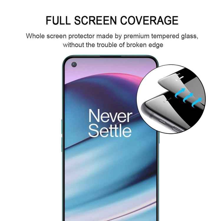 For OnePlus Nord CE 5G Full Glue Full Cover Screen Protector Tempered Glass Film - OnePlus Tempered Glass by buy2fix | Online Shopping UK | buy2fix