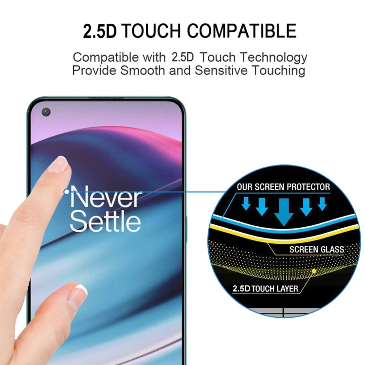 For OnePlus Nord CE 5G Full Glue Full Cover Screen Protector Tempered Glass Film - OnePlus Tempered Glass by buy2fix | Online Shopping UK | buy2fix