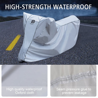 WUPP CS-1410B4 Motorcycle Thickened Oxford Cloth All-inclusive Waterproof Sun-proof Protective Cover, Size:XL(Silver) - In Car by WUPP | Online Shopping UK | buy2fix
