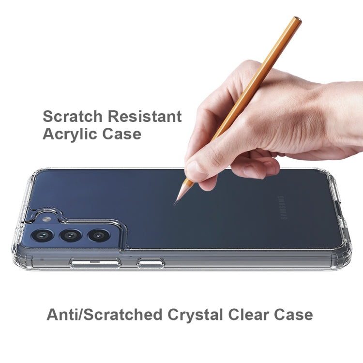 For Samsung Galaxy S21 FE 5G Shockproof Scratchproof TPU + Acrylic Protective Case(Transparent) - Samsung Accessories by buy2fix | Online Shopping UK | buy2fix