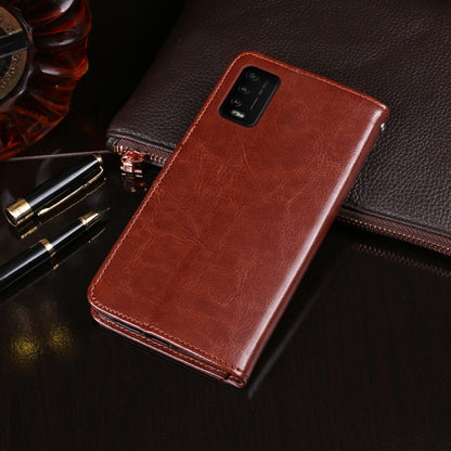 For Wiko Power U10 idewei Crazy Horse Texture Horizontal Flip Leather Case with Holder & Card Slots & Wallet(Brown) - Wiko by idewei | Online Shopping UK | buy2fix