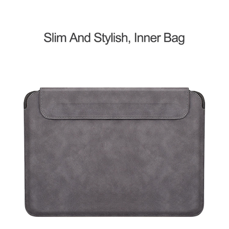 PU03 Lightweight Sheepskin Notebook Liner Bag, Size:14.1-15.4 inch(Deep Space Gray) - 15 inch by buy2fix | Online Shopping UK | buy2fix