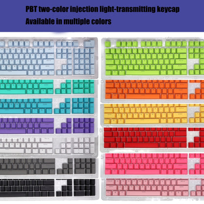 HXSJ P9 104 Keys PBT Color Mechanical Keyboard Keycaps(White) - Other by HXSJ | Online Shopping UK | buy2fix