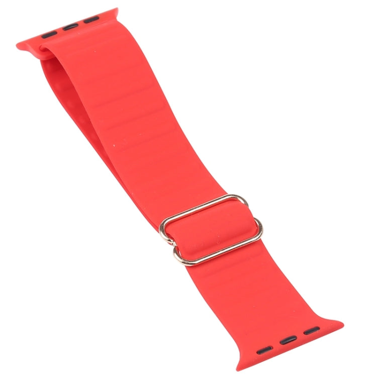 Japanese Word Buckle Silicone Watch Band For Apple Watch Ultra 49mm&Watch Ultra 2 49mm / Series 9&8&7 45mm / SE 3&SE 2&6&SE&5&4 44mm / 3&2&1 42mm(Pine Needle Green) - Watch Bands by buy2fix | Online Shopping UK | buy2fix