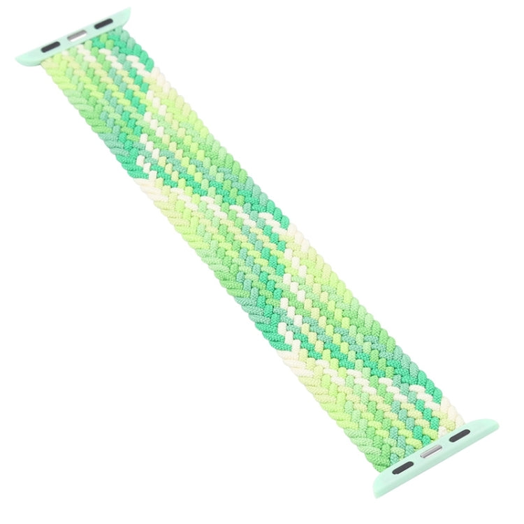 Single Loop Weaving Nylon Watch Band, Size: S 135mm For Apple Watch Series 9&8&7 41mm / SE 3&SE 2&6&SE&5&4 40mm / 3&2&1 38mm(Lime) - Watch Bands by buy2fix | Online Shopping UK | buy2fix