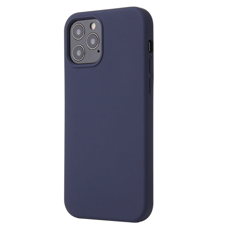 For iPhone 13 Pro Max Solid Color Liquid Silicone Shockproof Protective Case (Midnight Blue) - iPhone 13 Pro Max Cases by buy2fix | Online Shopping UK | buy2fix