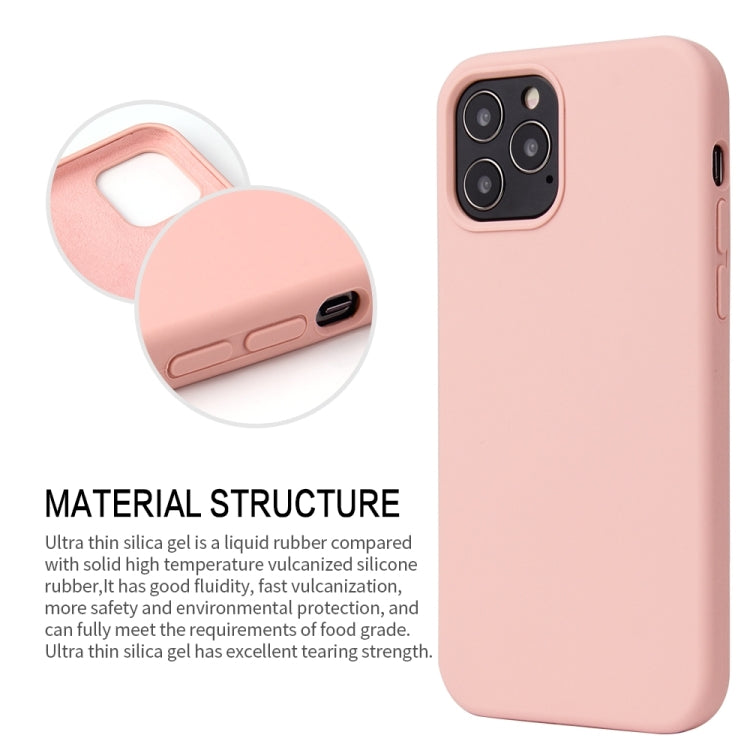 For iPhone 13 Pro Max Solid Color Liquid Silicone Shockproof Protective Case (Sakura Pink) - iPhone 13 Pro Max Cases by buy2fix | Online Shopping UK | buy2fix