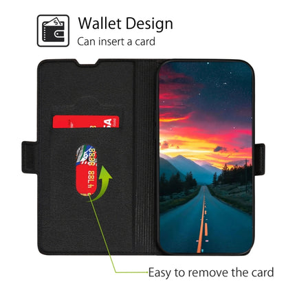 For iPhone XR Ultra-thin Voltage Side Buckle PU + TPU Horizontal Flip Leather Case with Holder & Card Slot(Black) - More iPhone Cases by buy2fix | Online Shopping UK | buy2fix