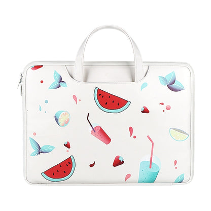 ST01KT Lightweight PU Printed Laptop Bag, Size:13.3 inch(Watermelon) - 13.3 inch by buy2fix | Online Shopping UK | buy2fix