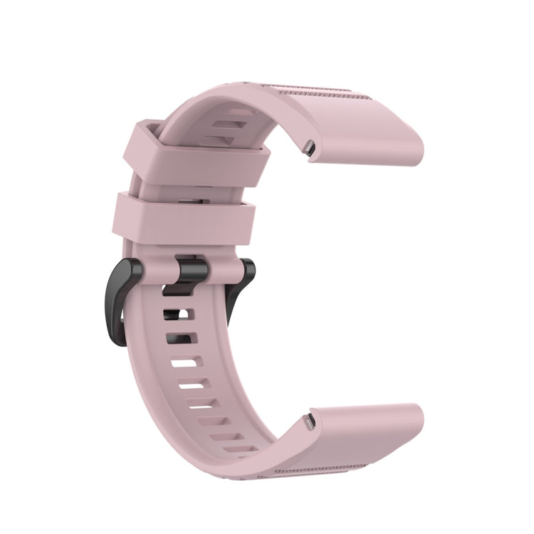 For Garmin Fenix 6 22mm Smart Watch Quick Release Silicon Watch Band(Rose Pink) - Watch Bands by buy2fix | Online Shopping UK | buy2fix