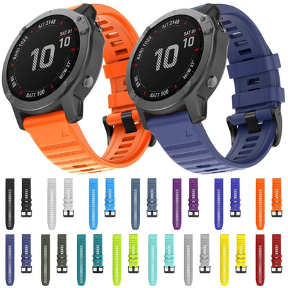 For Garmin Fenix 7X / 6X 26mm Smart Watch Quick Release Silicon Watch Band(Teal) - Watch Bands by buy2fix | Online Shopping UK | buy2fix