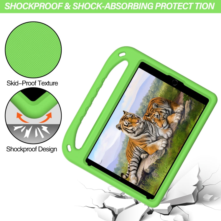 For iPad 10.2 2021 / 2020 / 2019 Handle Portable EVA Shockproof Protective Case with Triangle Holder(Green) - iPad 10.2 Cases by buy2fix | Online Shopping UK | buy2fix