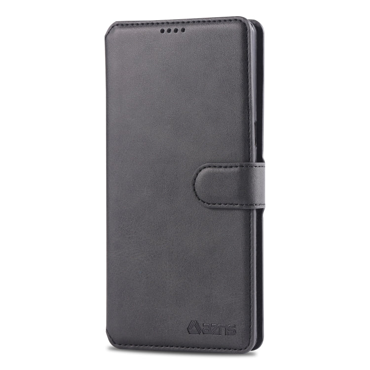 For Galaxy Note 8 AZNS Calf Texture Magnetic Horizontal Flip PU Leather Case with Holder & Card Slots & Photo Frame(Black) - Galaxy Phone Cases by AZNS | Online Shopping UK | buy2fix